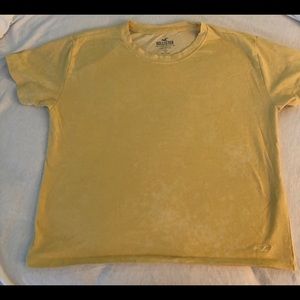 Hollister small faded yellow t shirt